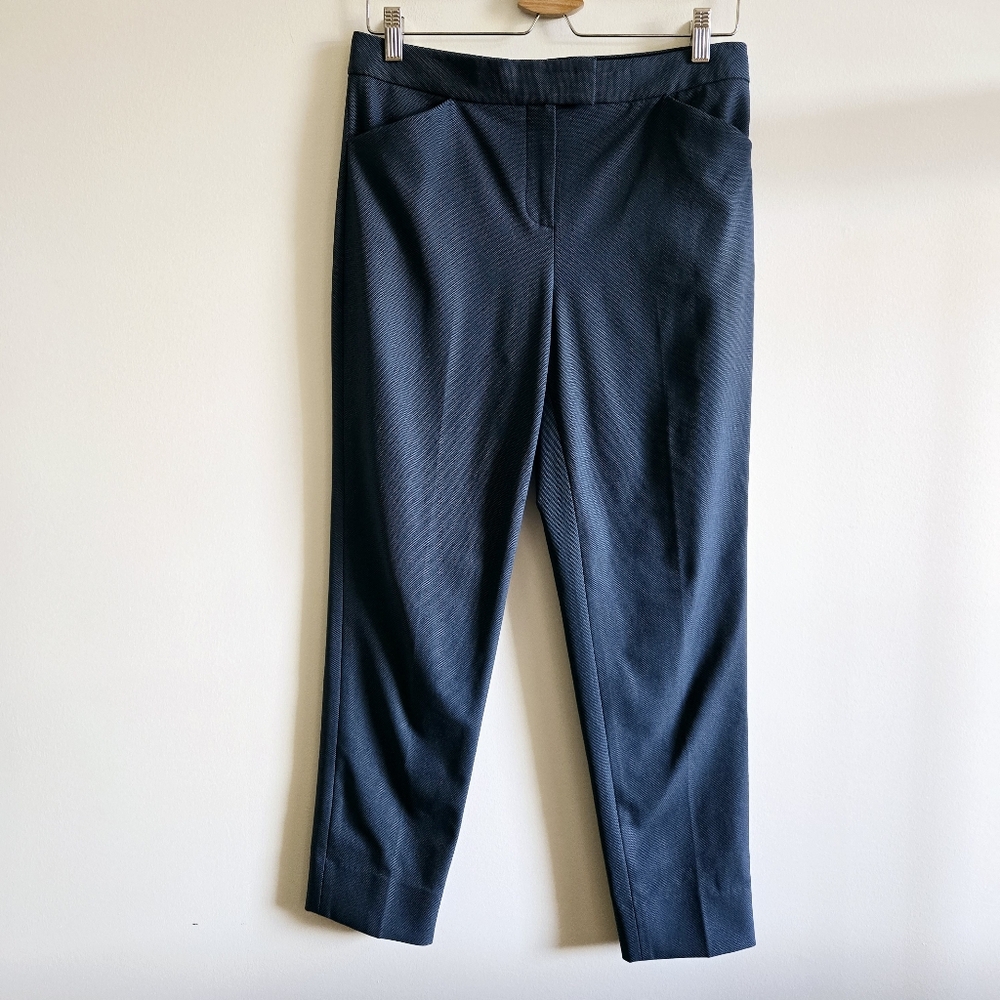 THEORY | US 4/6 Slim Twill Ankle Trouser Pants | navy blue